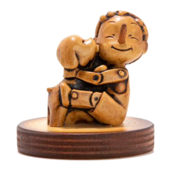 Amicizia mignon - creazione in legno fatta a mano