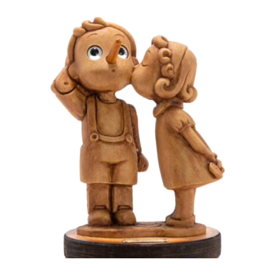 Primo bacio - creazione in legno fatta a mano